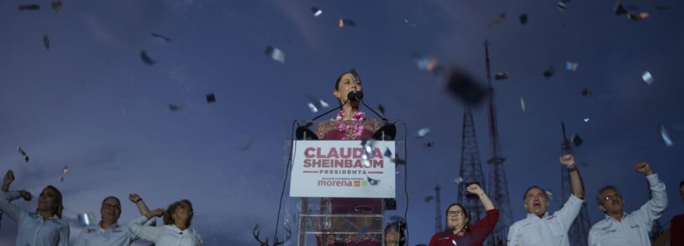 Imelda Castro y Enrique Inzunza acompañan en su travesía por Sinaloa a Claudia Sheinbaum